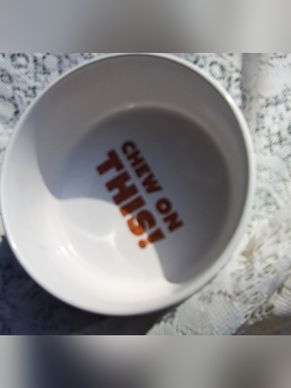 NWT Pet Bowl Star Wars Disney Ceramic Pet Bowl- White with Beige Rim Chewbaca